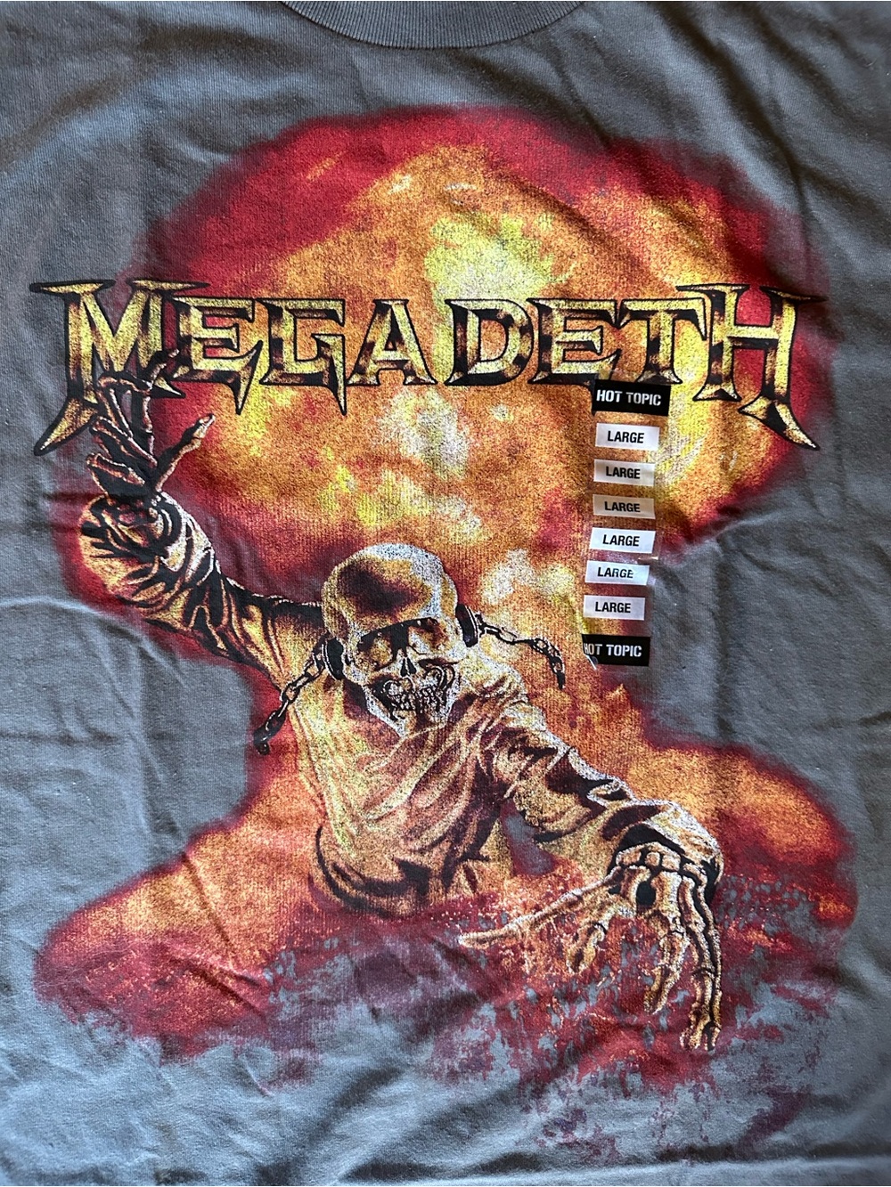 Hot Topic Megadeth Rattlehead Graphic Tee - Picture 3 of 7